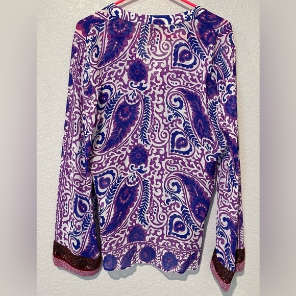 Semi sheer beaded top - Picture 5 of 5